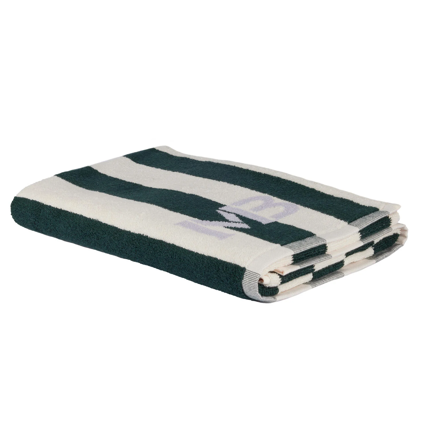 Margit Brandt  Stripe håndklæde - hvid/grøn/iris
