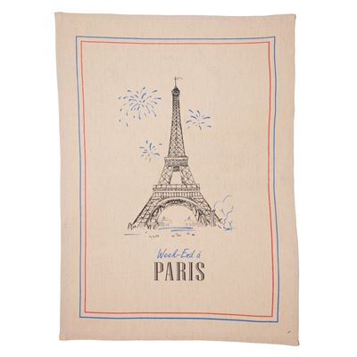Torchons métis motif Paris - lot de 2 - BECQUET CRÉATION