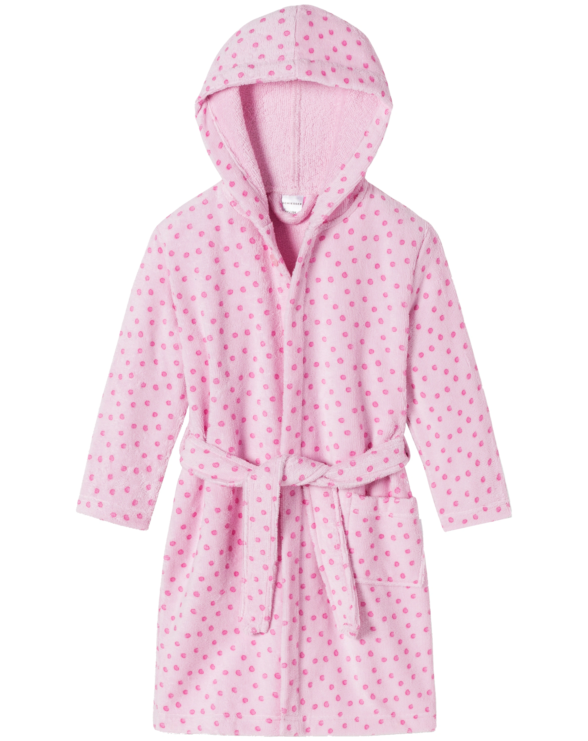 Bademantel FINE DOTTY in rosa/pink