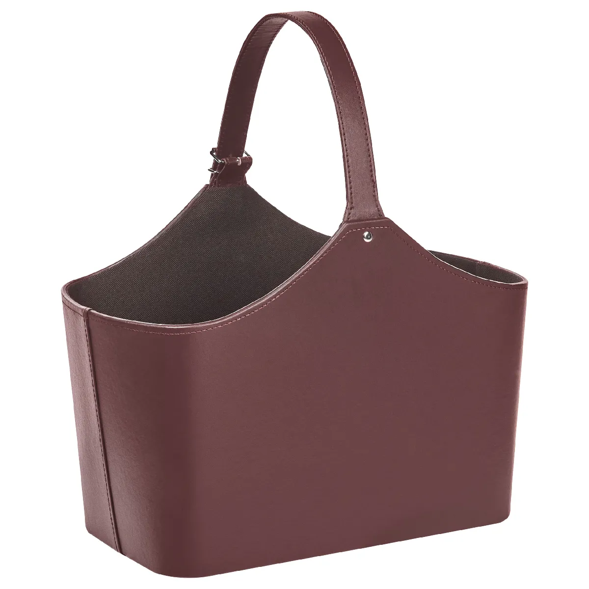 Panier en cuir PU marron ELAM - BELIANI