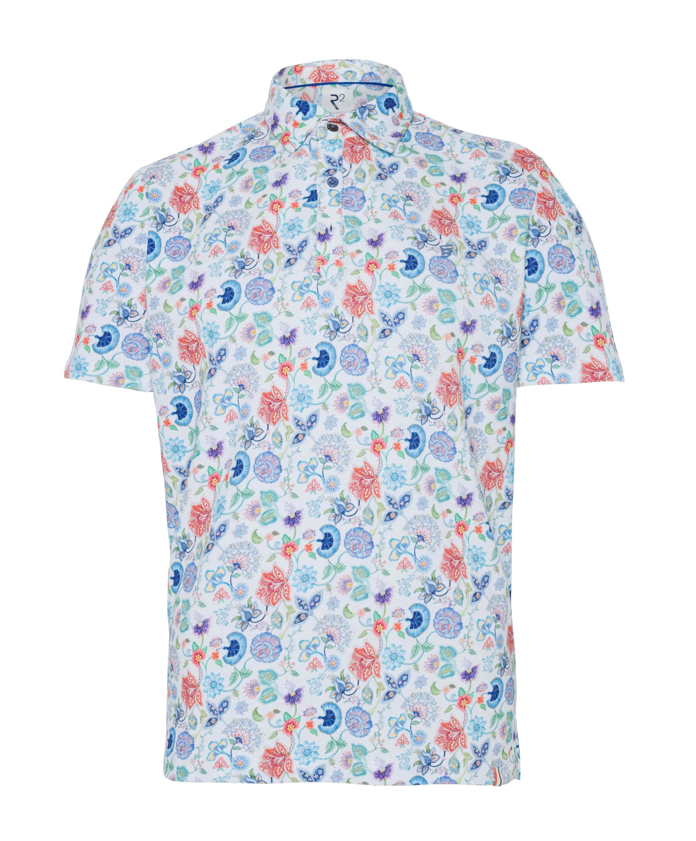 R2 Amsterdam Heren polo multicolor