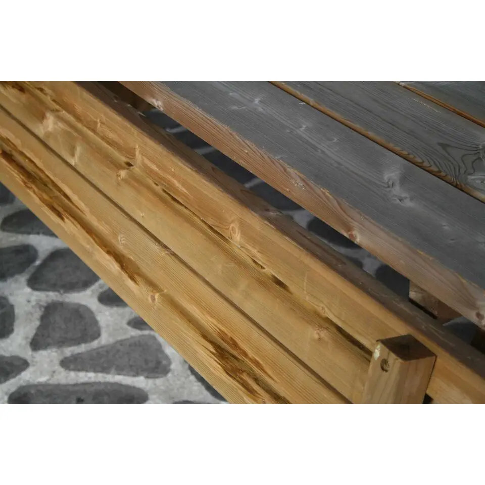 Picknicktafel Oslo – 177x154x77 cm - Grenen