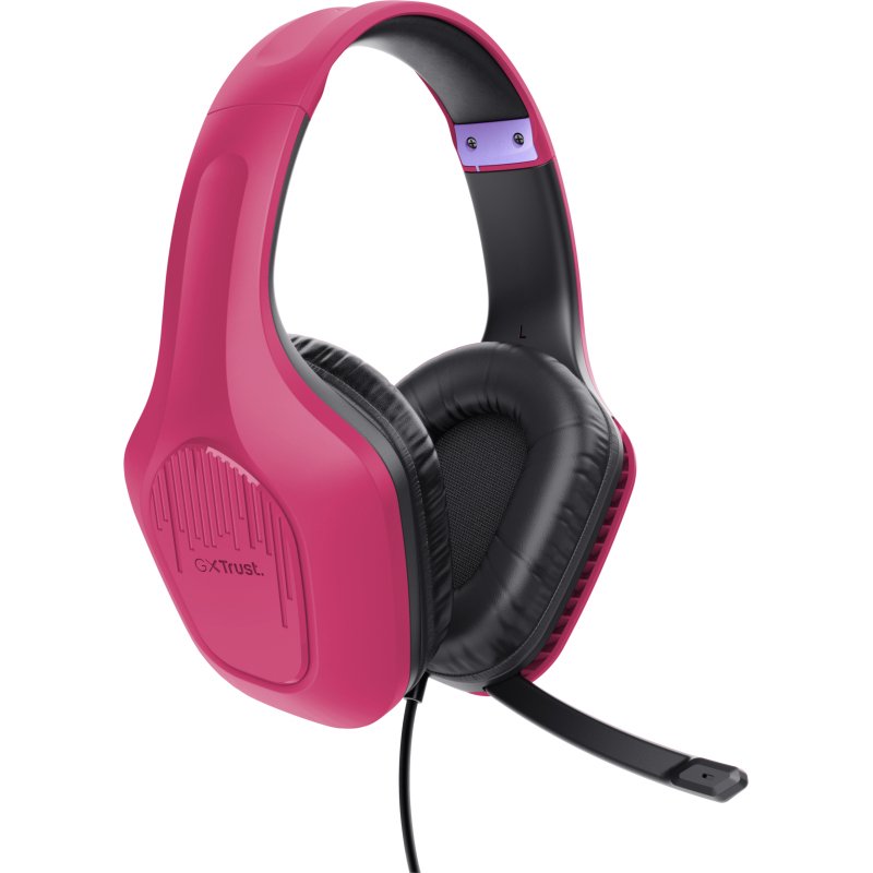Trust GXT 415P Zirox Casque Avec fil Arceau Gaming Rose