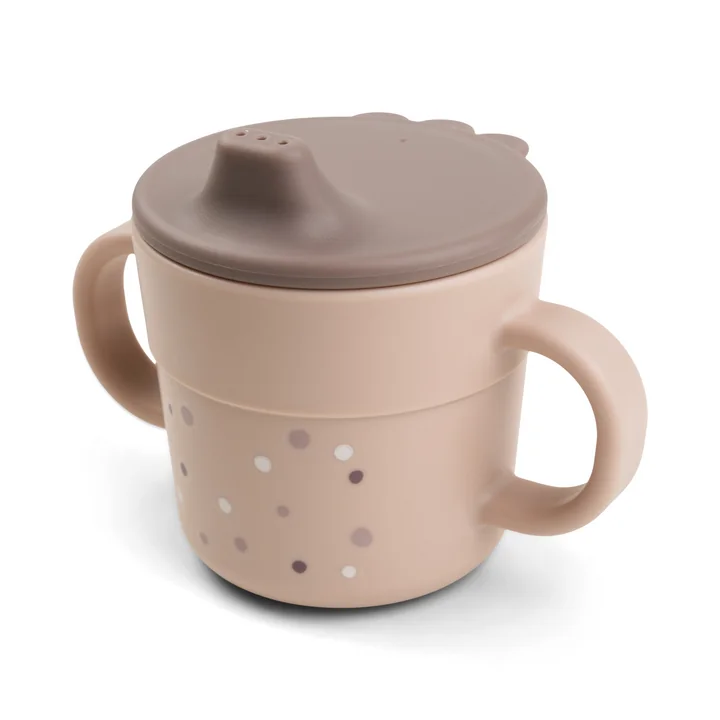 Done by Deer - Foodie Trinklernbecher, Happy Dots, 215 ml, rosa