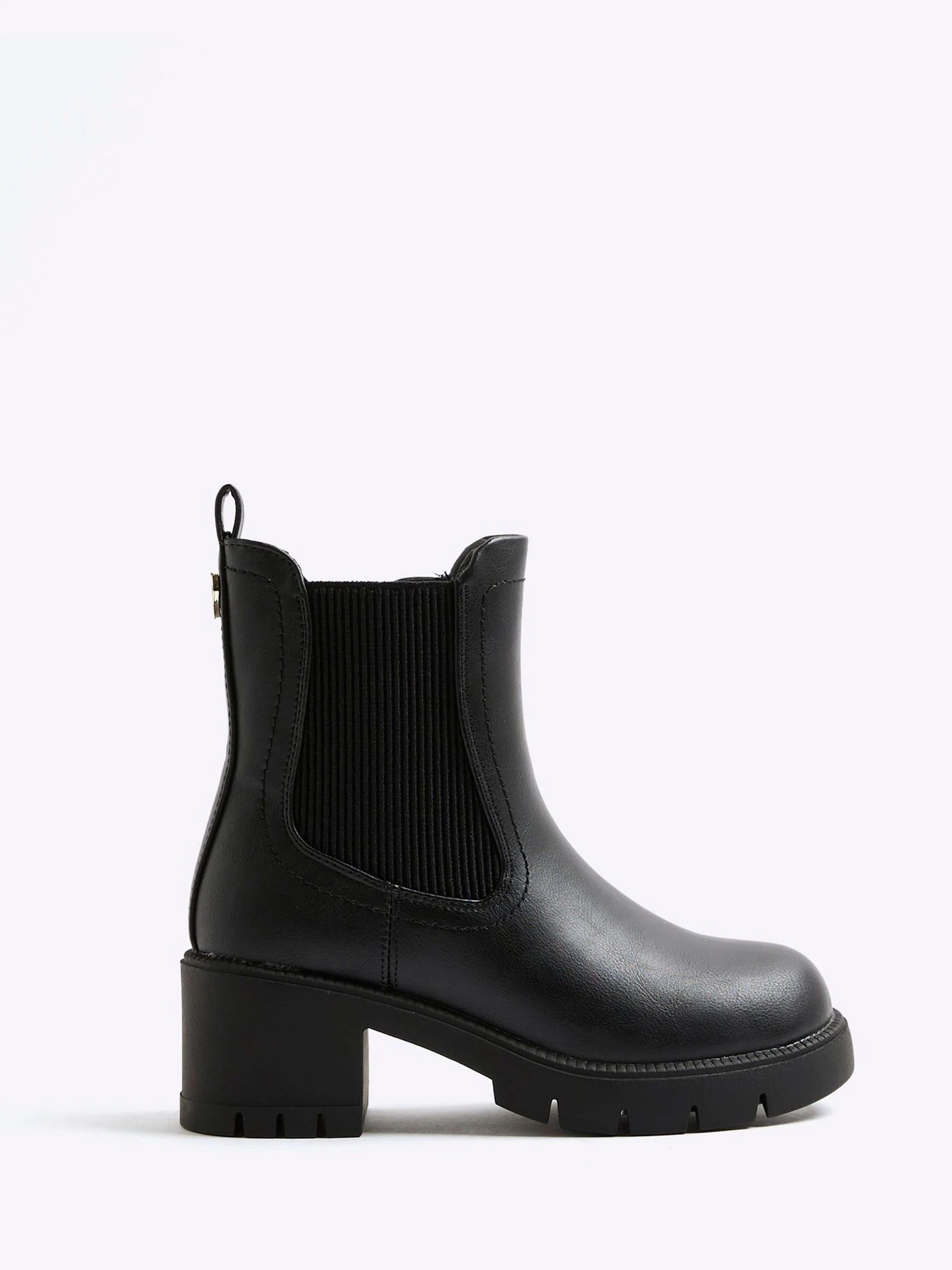 River Island Heart Heeled Chelsea Boots