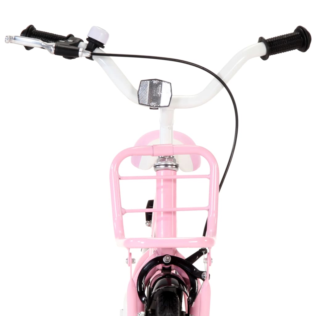 Bicicleta Vidaxl de 18 polegadas com bagageiro dianteiro