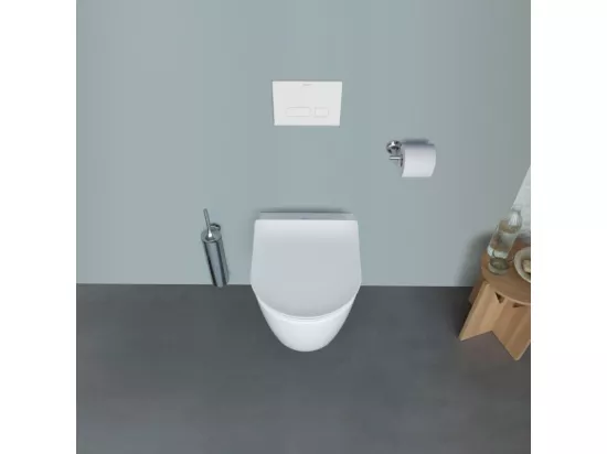 WC suspendu sans bride DURAVIT Soleil by Starck avec abattant frein de chute