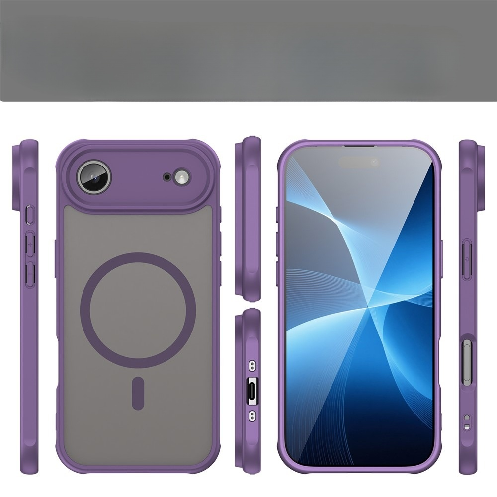 iPhone Air MagSafe Hybrid Hülle mit TPU Bumper - Lila