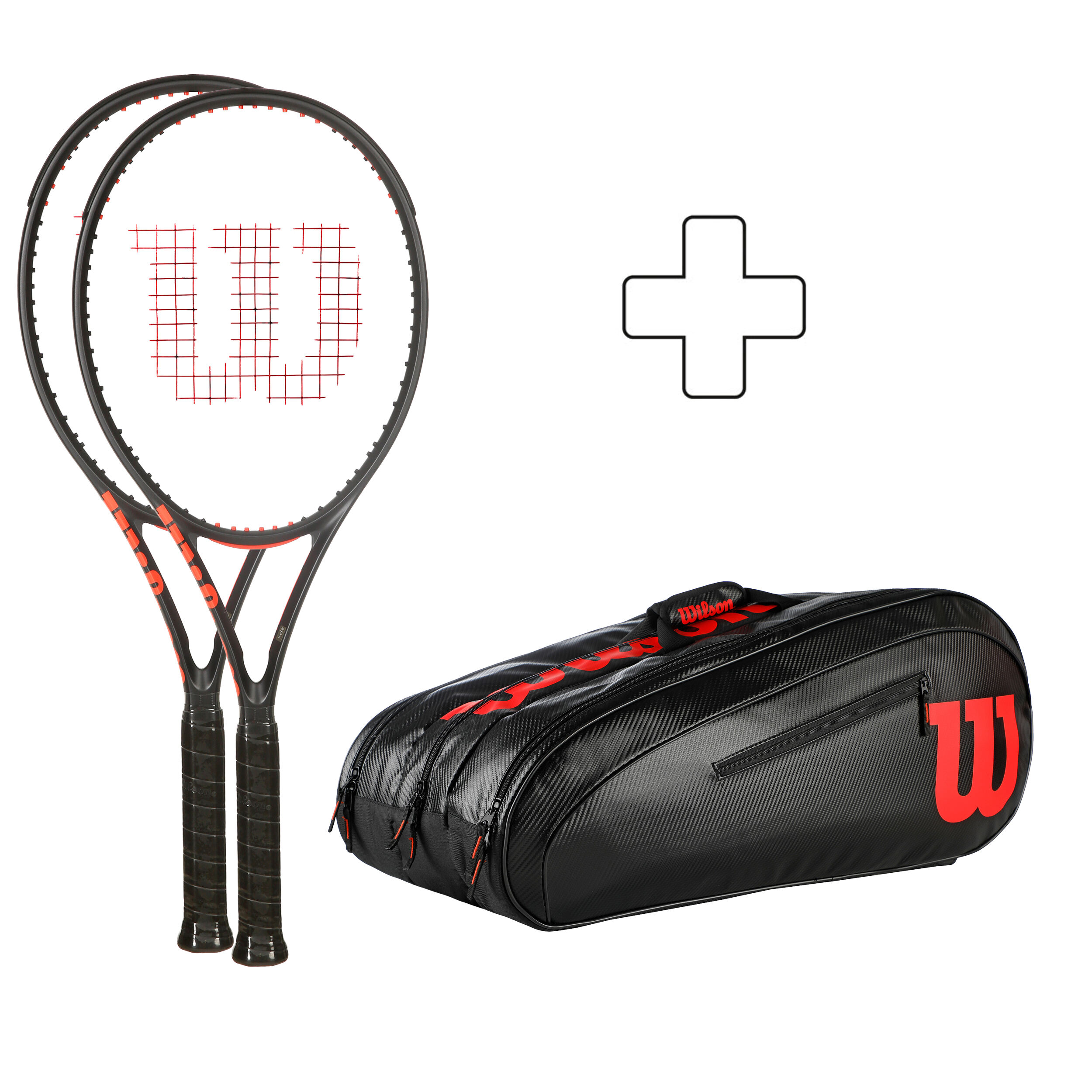 Wilson 2x Clash 100 V3.0 + Sac De Tennis