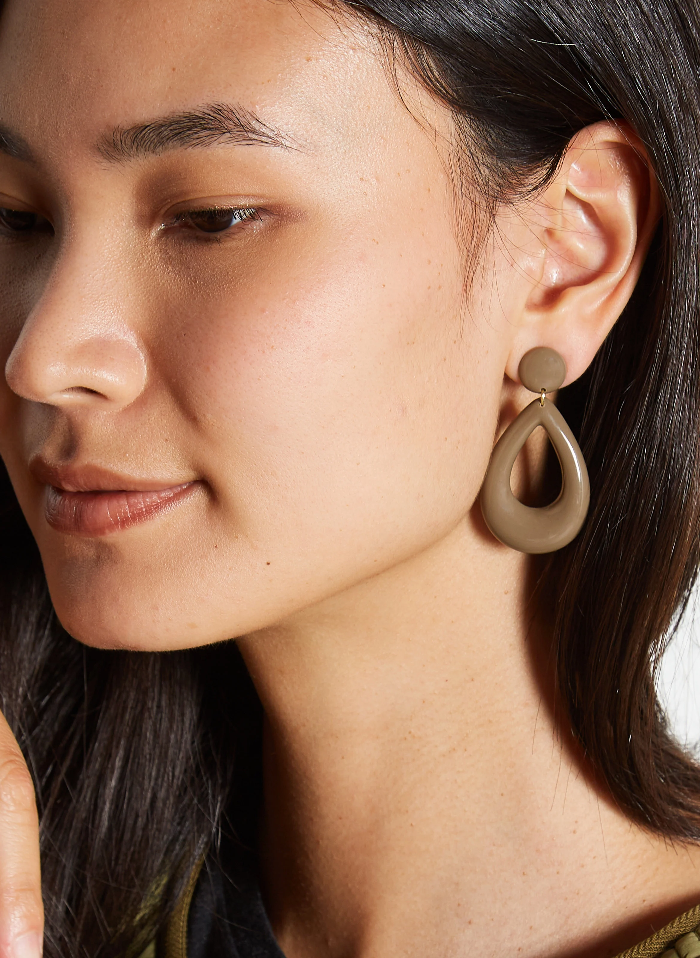 FLAVY - Boucles d'oreilles fantaisie | Marron