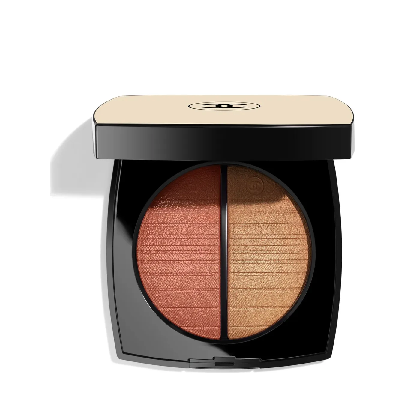 CHANEL BEIGES POUDRE BELLE MINE LUMIERE DORÉE Création exclusive – duo de poudres illuminatricesSOLEIL COUCHANT