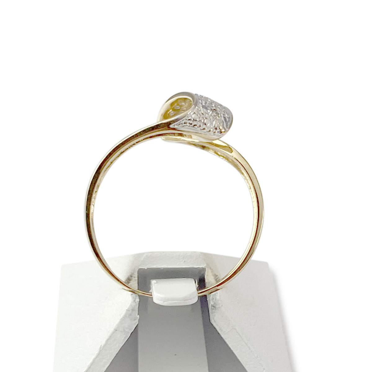 Bague d'occasion or 750 jaune et rhodié diamants