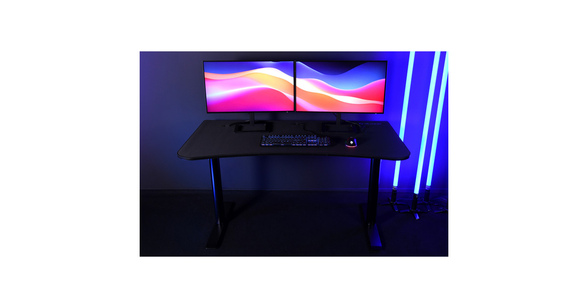 ArozziArena Medium Gaming Desk - Pure Black  (Zwart)