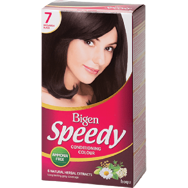 Hoyu Bigen Speedy Conditioning Haarkleur Bruin Zwart Nr 7