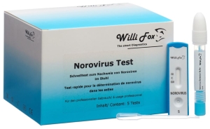 WILLI FOX Norovirus Stuhl Test, 5 Stück