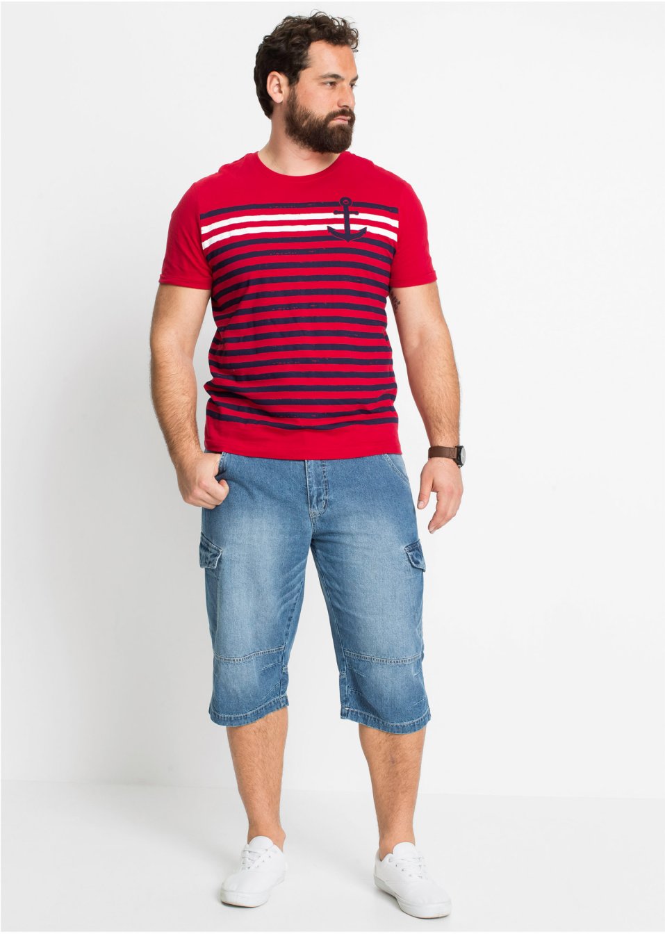 Bermuda long en jean Loose Fit