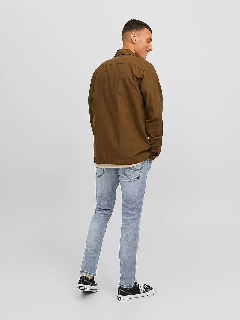 JACK & JONES Jeans Slim Fit JJIGLENN  blau