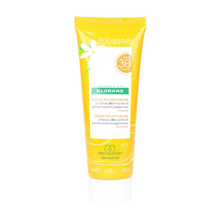 Crème solaire sublime visage monoï et tamanu bio SPF50+ 30ml