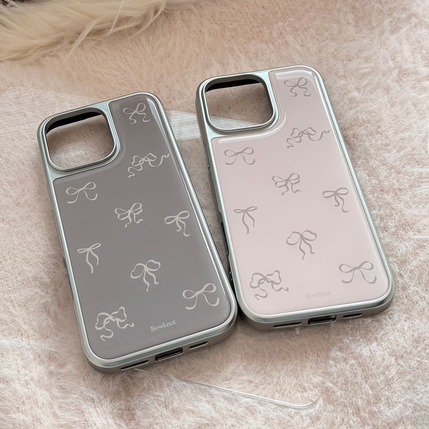 kloudkase - Bow Phone Case - iPhone 16 Pro Max / 16 Pro / 16 Plus / 16 / 15 Pro Max / 15 Pro / 15 Plus / 15 / 14 Pro Max / 14 Pro / 14 Plus / 14 / 13 Pro Max / 13 Pro / 13