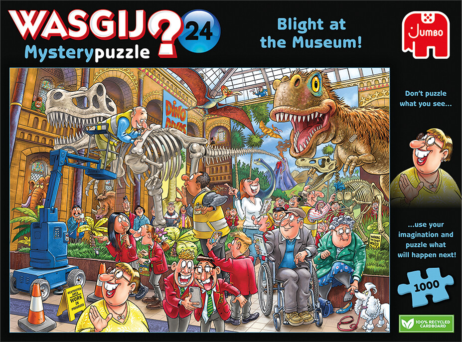 Wasgij - Mystery 24 Puslespil - 1000 Brikker - Blight At The Museum!