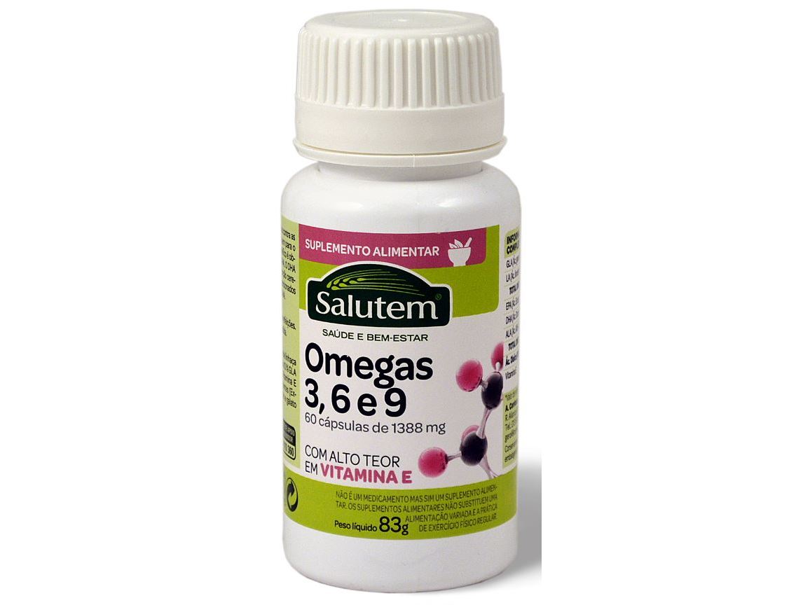SUPLEMENTO SALUTEM OMEGA 3 - 6 - 9 60 CÁPSULAS