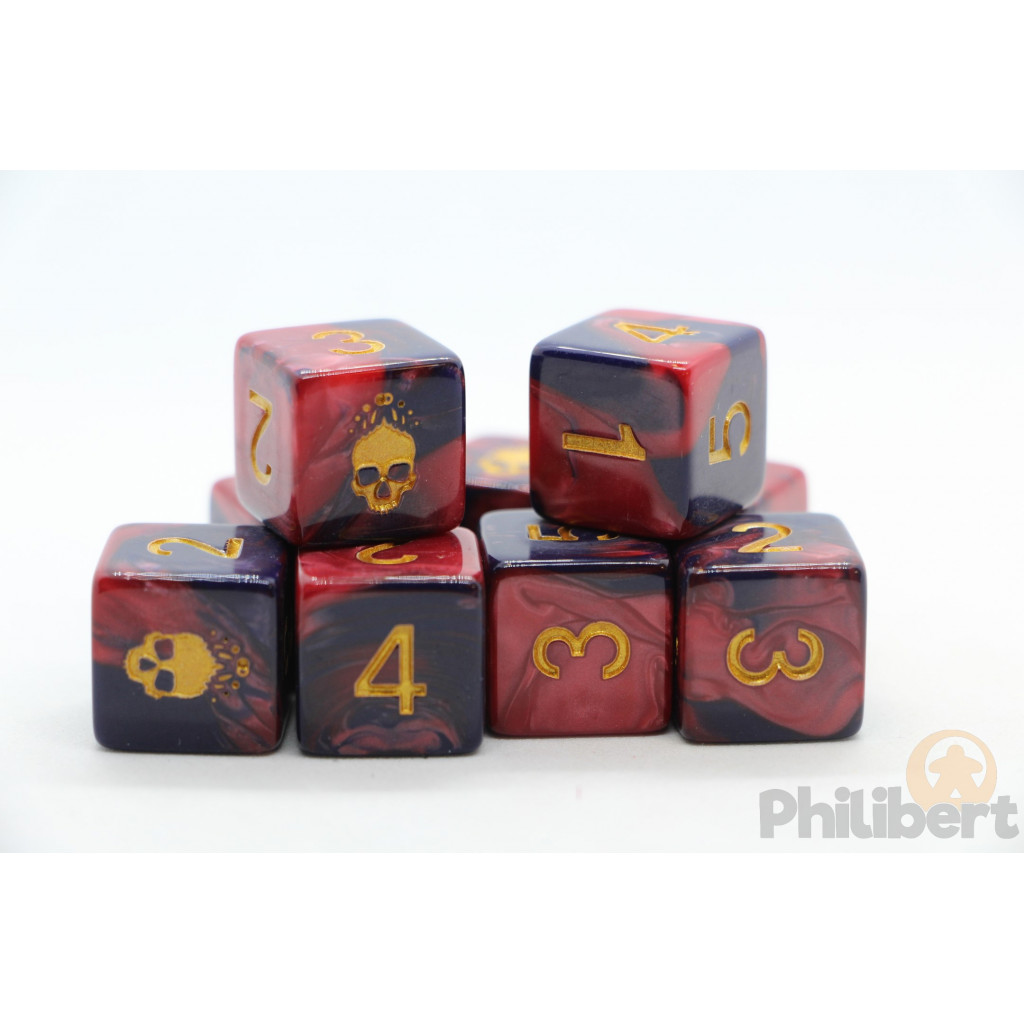 Set de 9 Dés 6 Faces Elder Dice: Mark of the Necronomicon