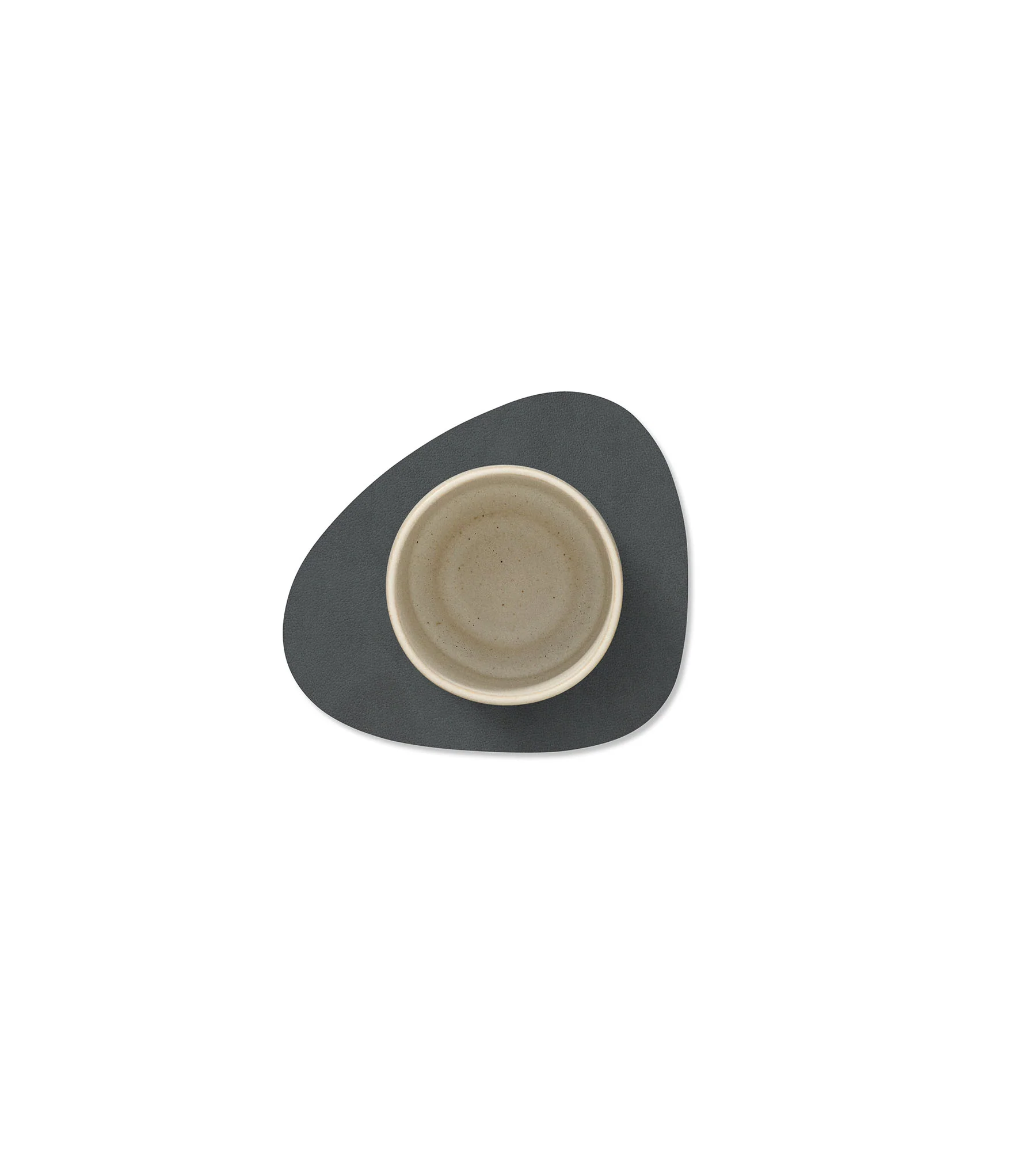 LIND DNA  Nupo glasbrik curve, anthracite - 11 x 13 cm.