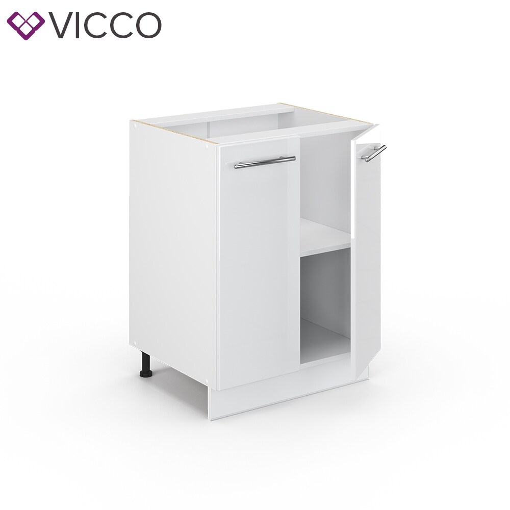 VICCO Unterschrank 60 cm Weiß Küchenzeile Unterschrank Fame