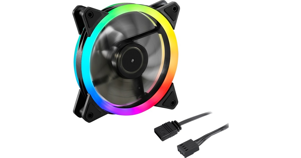 SharkoonSHARK Blades PWM RGB case fan  (Zwart, 120 x 120 x 25 mm)
