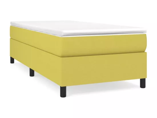 Sommier tapissier Vert 100x200 cm Tissu
