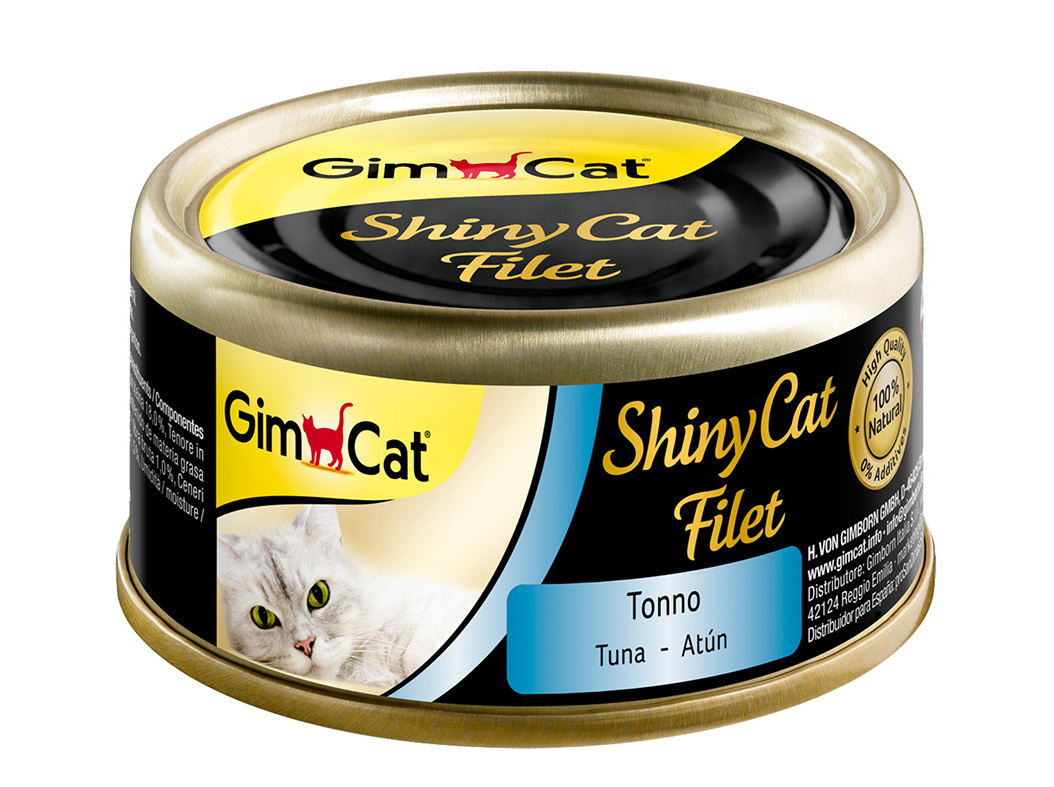 COMIDA HÚMIDA PARA GATO GIMCAT FILET COM ATUM 70G