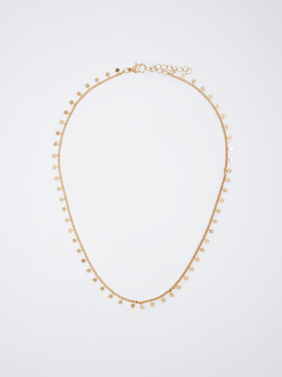 Colar dourado com estrelas - Dourado