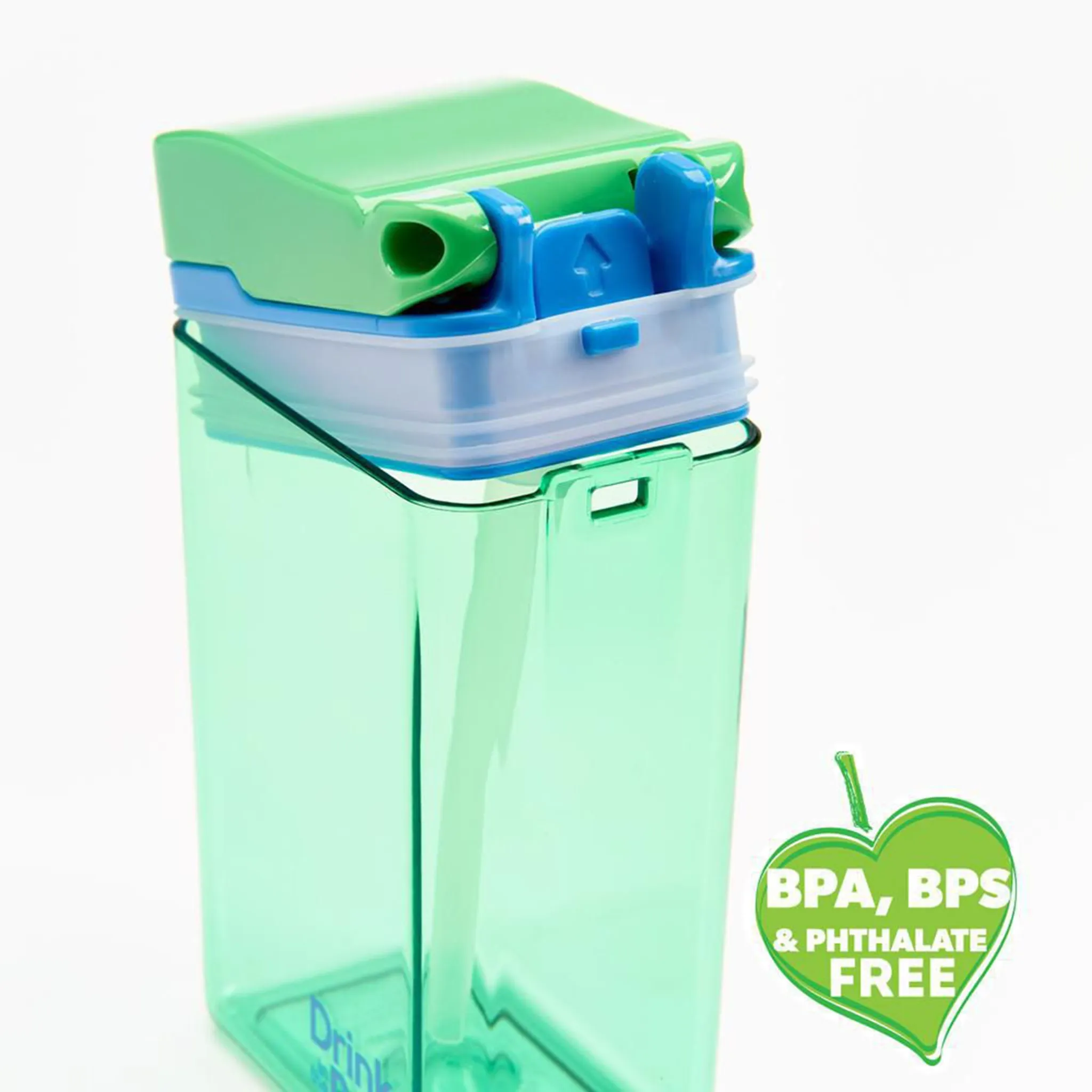 Drink in the Box Contenant avec Paille 8oz- Vert