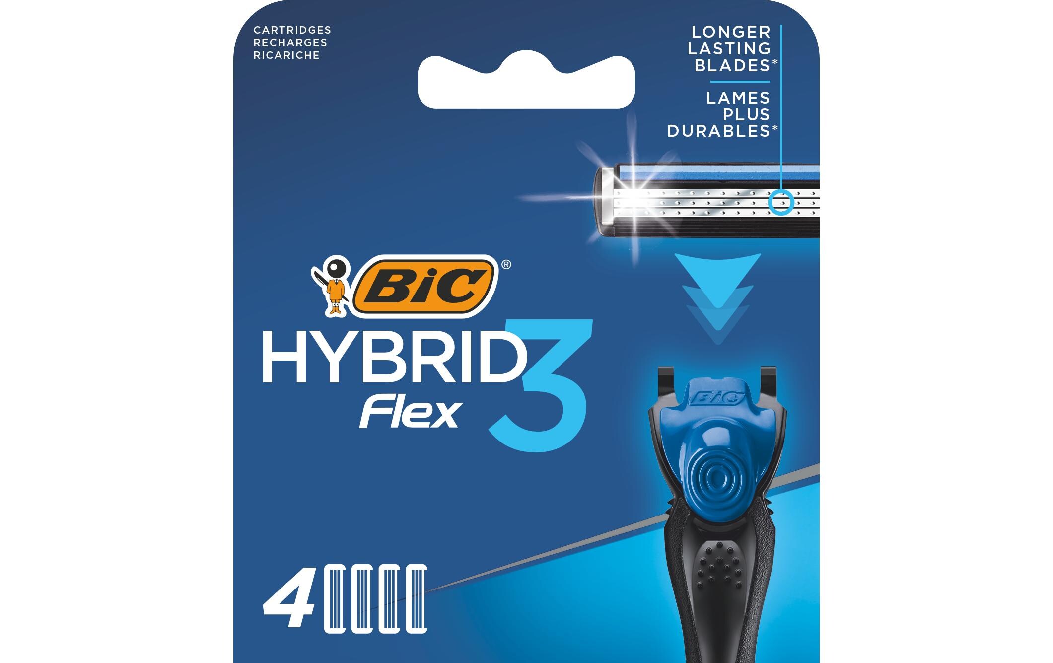 Rasierklingen Hybrid 3 FlexRasiernachfüllpackung, die perfekte Wahl für anspruchsvolle Männer