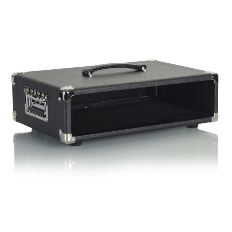 Gator Cases GR-RETRORACK-2BK Retro Rack Vintage Amp Vibe Rack Case 2U Black