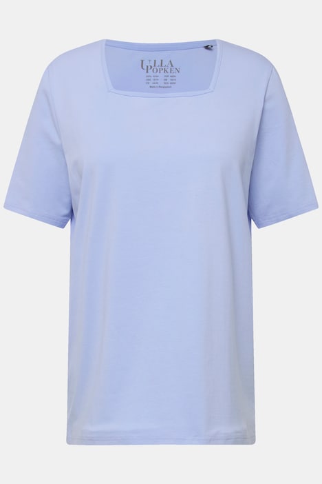 T-Shirt, A-Linie, Carree-Ausschnitt, Halbarm