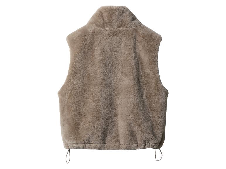 Pluche dames bodywarmer