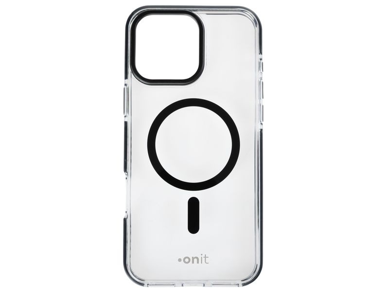 onit Back Cover Armorix iPhone 16 Pro Max Schwarz transpare MagSafe-kompatible Schutzhülle, fallgeprüft nach MIL-STD-810H