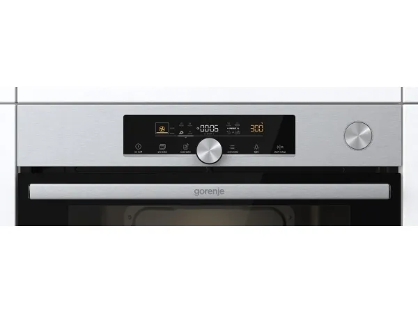 Gorenje Advanced BSA6747A04X - Ovn - med dampfunktion - til indbygning - niche - bredde: 56 cm - dybde: 55 cm - højde: 59 cm - med selv-rengøring - Klasse A  - rustfrit stål