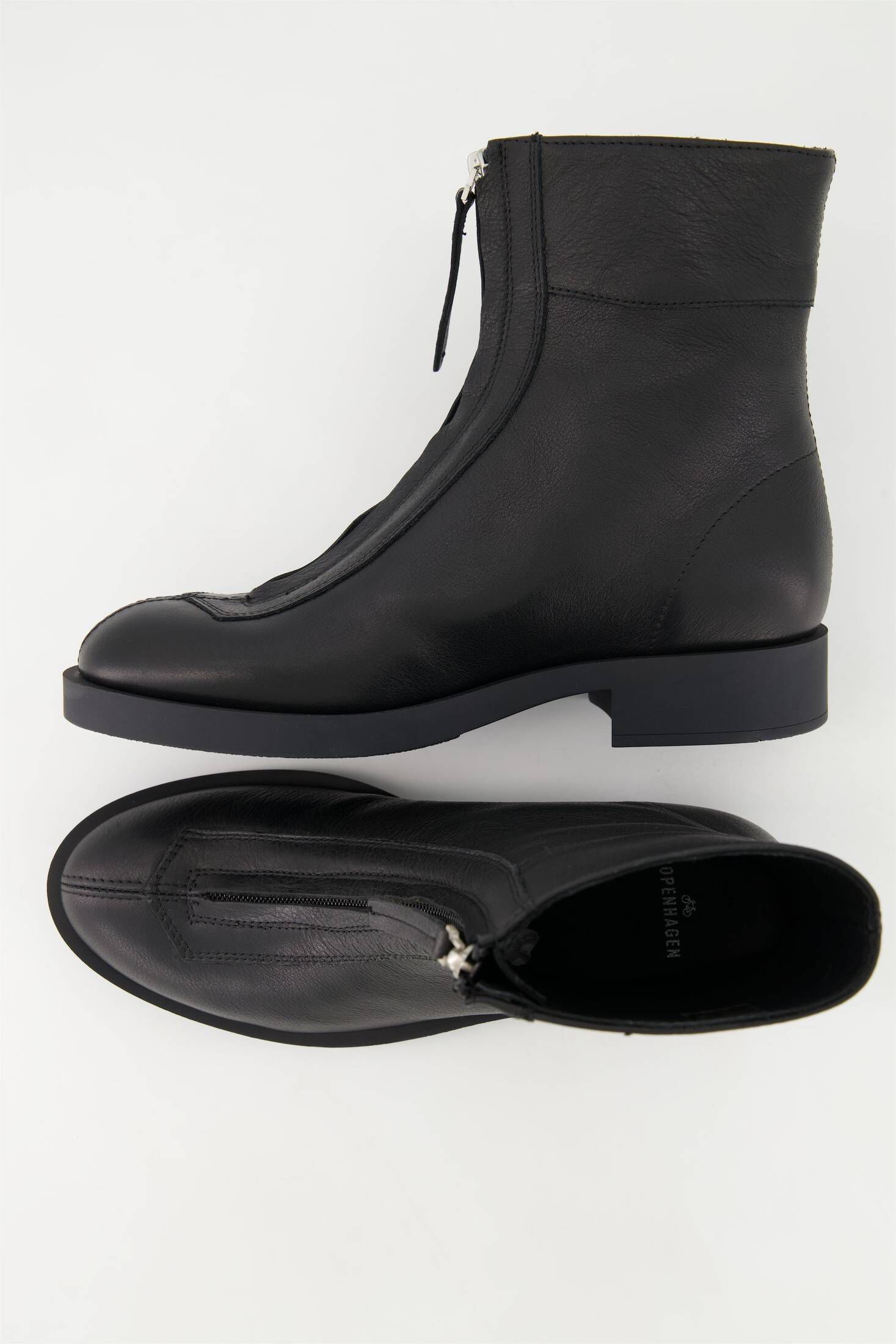 Copenhagen| Damen Ankle Boots FRONT ZIP aus Leder