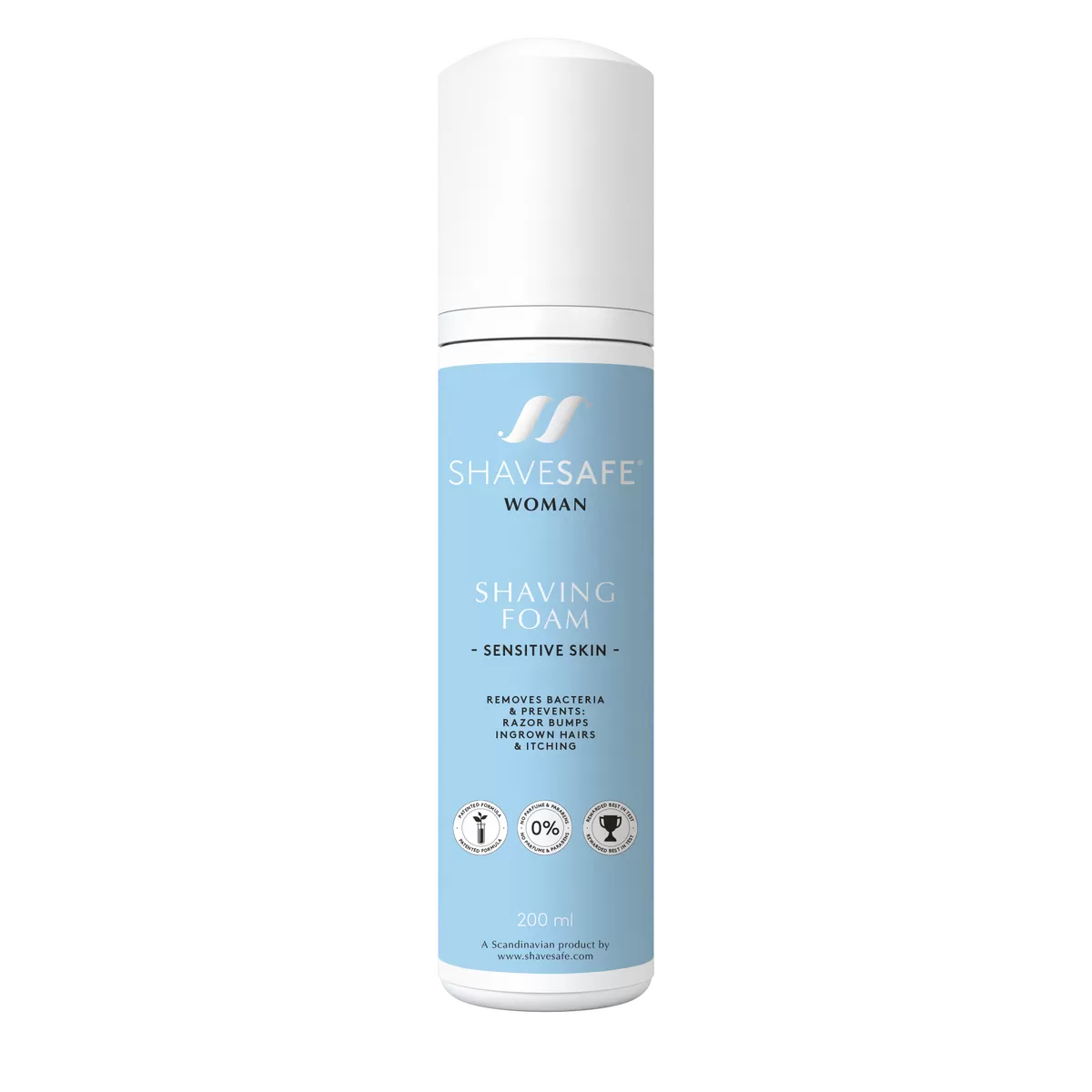 ShaveSafe Woman Shaving Foam Sensitive Skin - 200 ml.