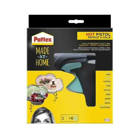 Pattex Hot Pistol Set Made at Home mit 1 Pistole und 6 Sticks