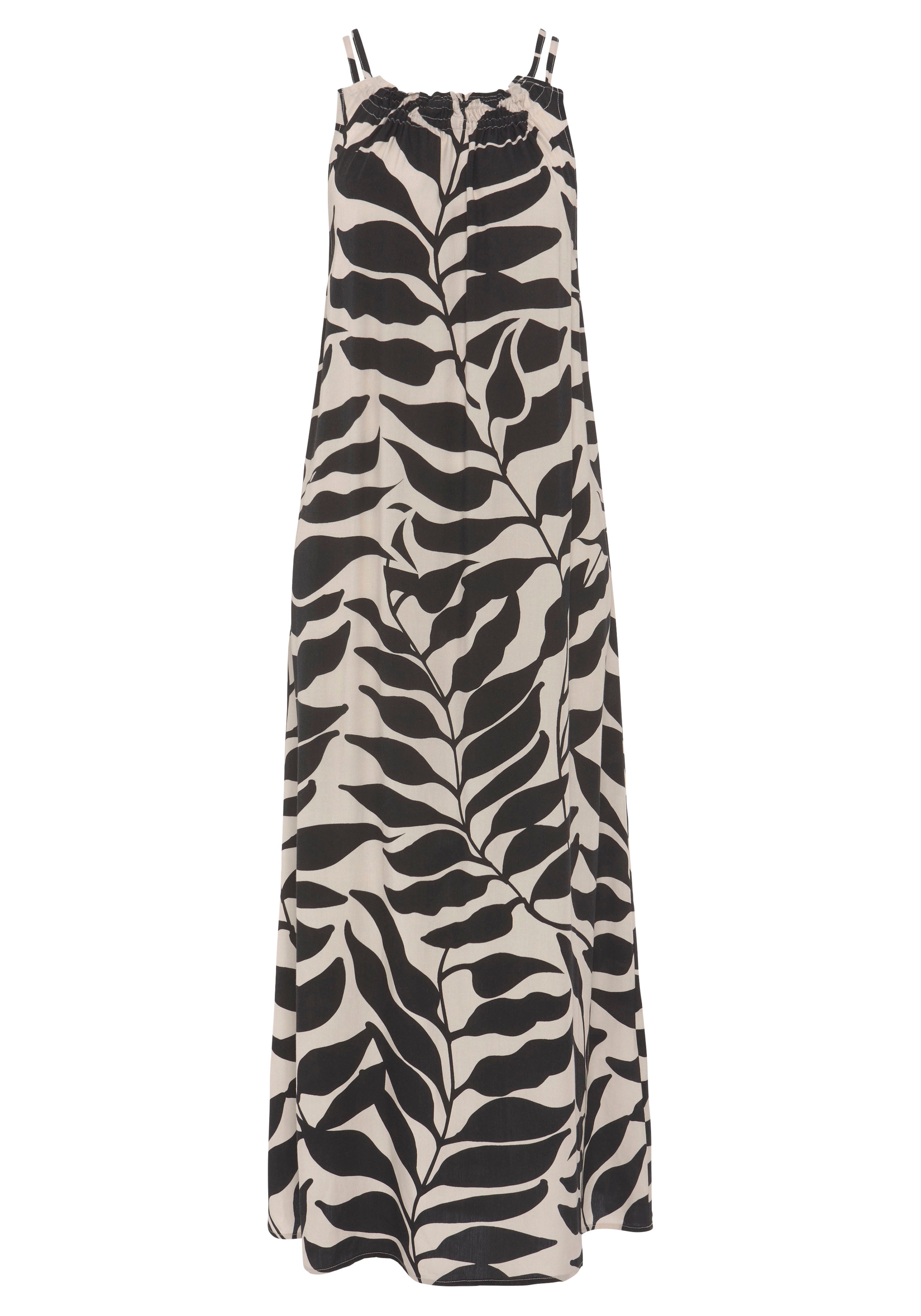 HECHTER PARIS Midikleid mit Allover-Print und Bindeband