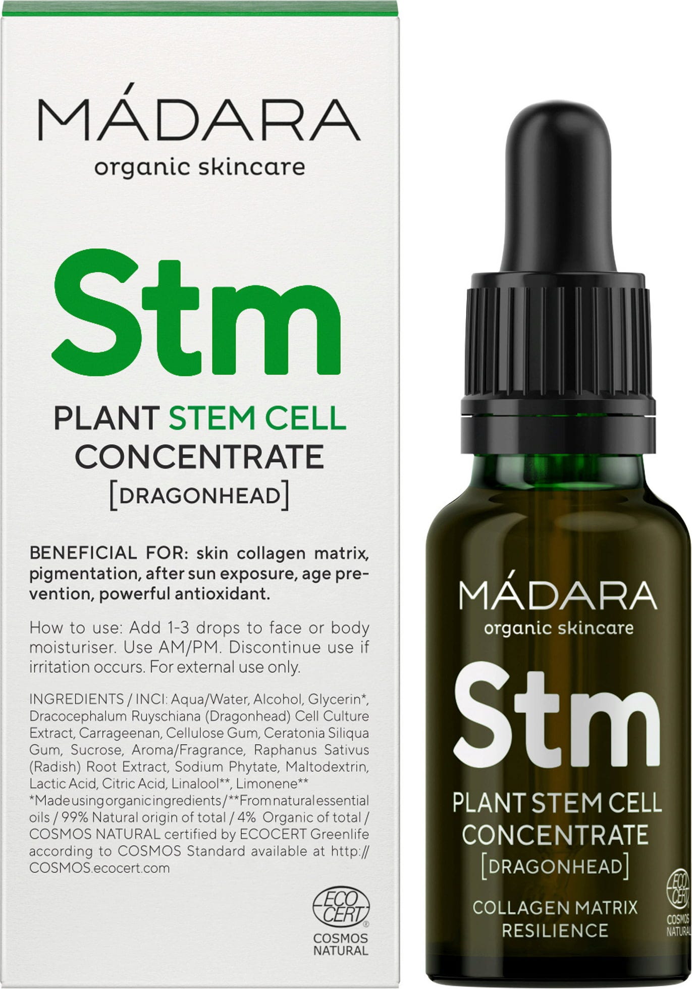 MÁDARA Organic Skincare  Custom Actives Plant Stem Cell Concentrate, 17,50 ml