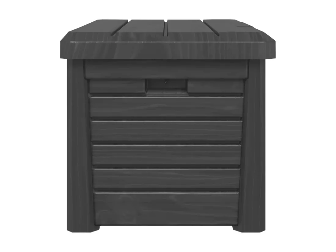 Boîte à coussins d'extérieur anthracite polypropylène