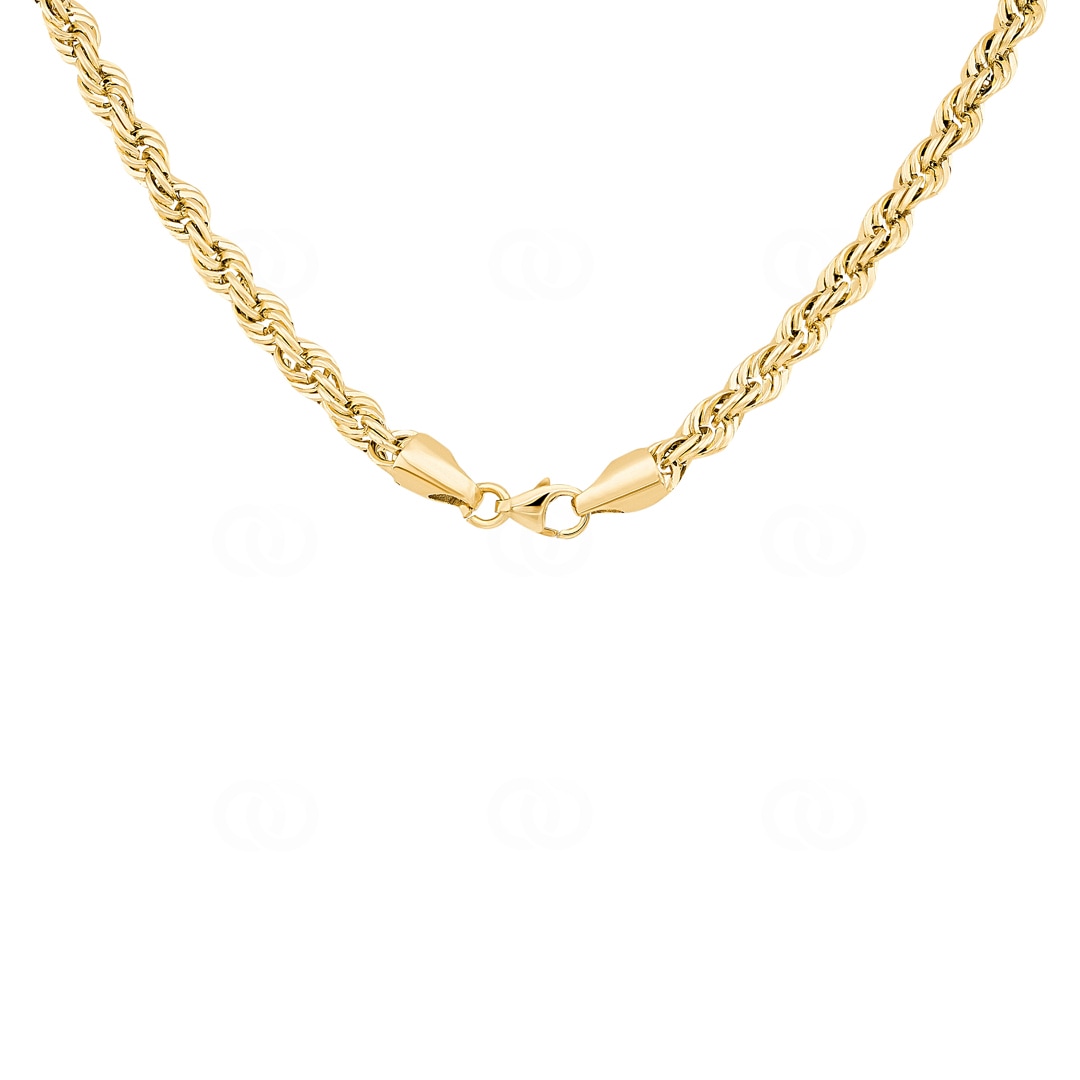 4.0mm Kordelkette 750/18 K Gelbgold halbmassiv