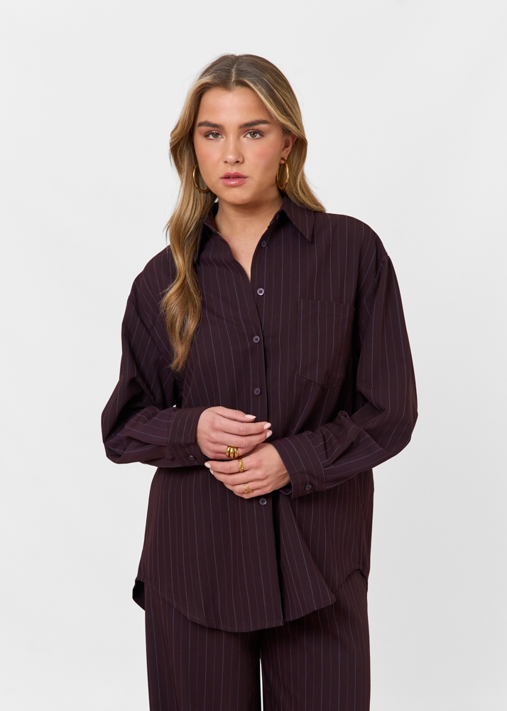 Karlijn blouse donkerpaars