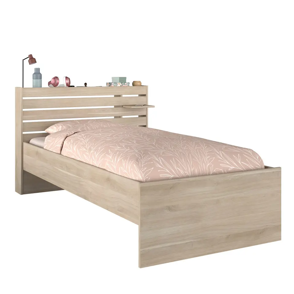 Bed Evi - eikenkleur - 90x200 cm
