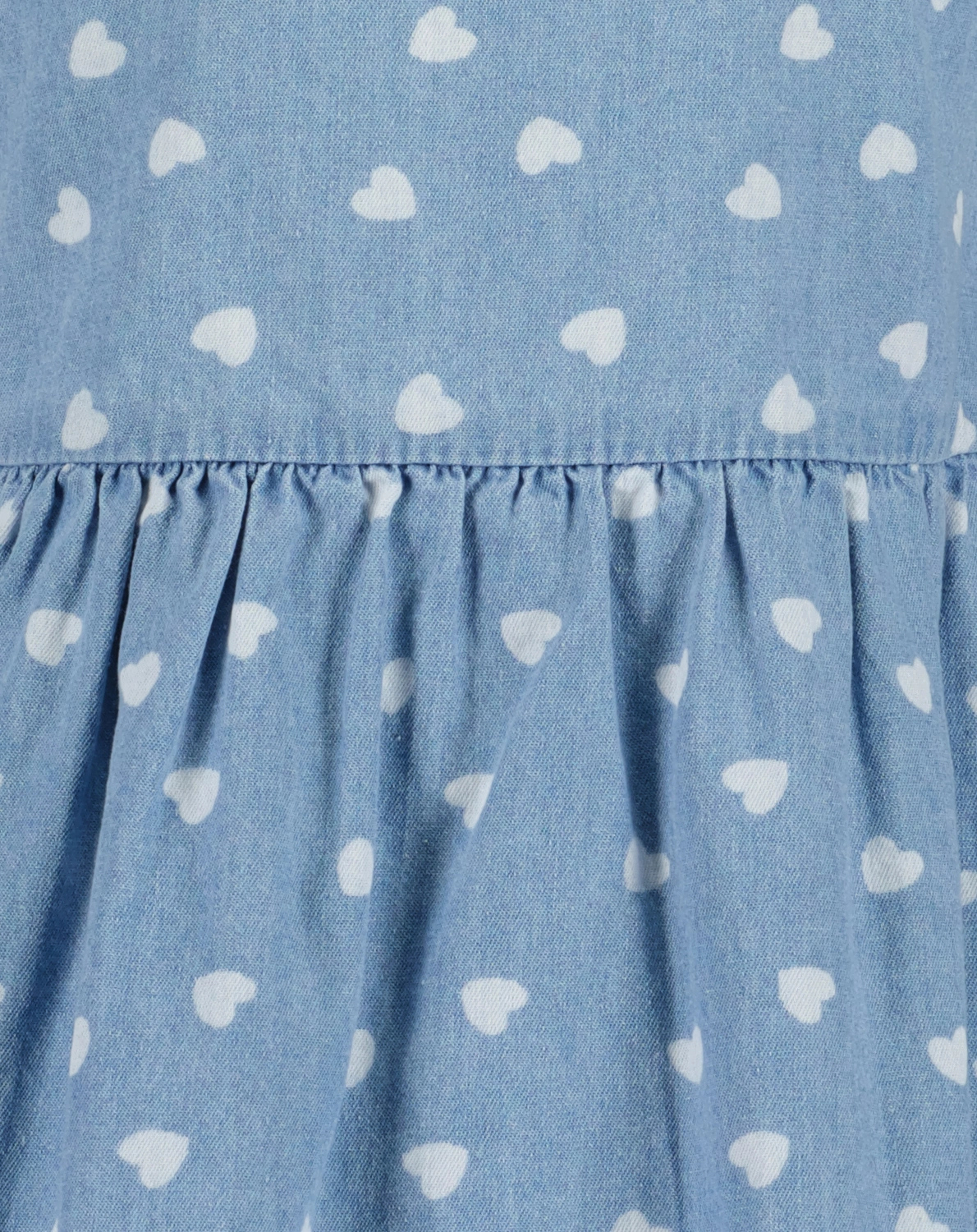Kleid LITTLE HEARTS AOP in jeansblau