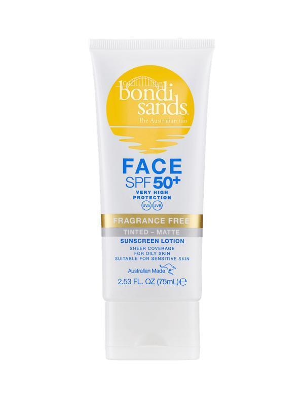 Bondi Sands SPF 50+ Fragrance Free Matte Tinted Face Lotion 75ml